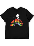 Rainbow Skiing T-Shirt