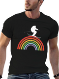 Rainbow Skiing T-Shirt