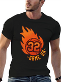 Basketball Game On! Mens Graphic Tee
