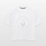 "Savage Skull Circle – Dark Gothic Tribal T-Shirt