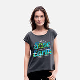 Save Earth With Recycle Logo And Clouds For Earth