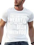 Follow Your Heart Brain Graphic Tee