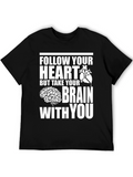 Follow Your Heart Brain Graphic Tee