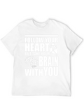 Follow Your Heart Brain Graphic Tee