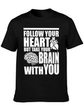 Follow Your Heart Brain Graphic Tee