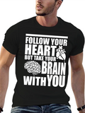Follow Your Heart Brain Graphic Tee