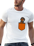 Dachshund Pocket T-Shirt - Cute Dog Tee
