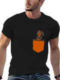 Dachshund Pocket T-Shirt - Cute Dog Tee