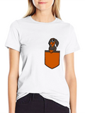 Dachshund Pocket T-Shirt - Cute Dog Tee