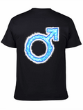 Electric Blue Male Symbol T-Shirt