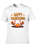 Happy Thanksgiving Turkey Graphic T-Shirt