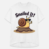 Snailed It – Funny Snail Pun T-Shirt