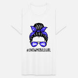 Snowmobile Girl TShirt Snowmobiling Snow Riding