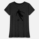 Soccer Player Kicks A Soccer Ball