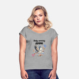 Soon I'll Be A Mother, With Stork, Baby Is Coming