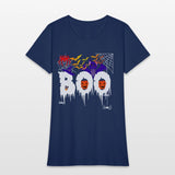 spooky Halloween ghost costume outfit saying Boo