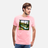 Stained Glass Monet Waterscape (AI Art)