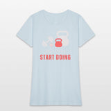 Stop wishing start doing motivational quote design