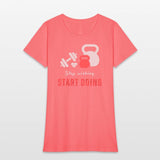 Stop wishing start doing motivational quote design