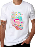 Retro 80s Style Graphic T-Shirt
