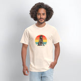 Sunset German Wirehaired Pointer Dog