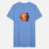 Sunset Vacation Beach Sea Palm Trees