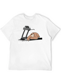Never Skip Rest Day Sloth Graphic T-Shirt
