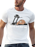 Never Skip Rest Day Sloth Graphic T-Shirt