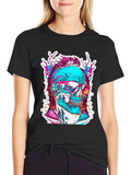 Edgy Skull Graphic Tee - Cool & Unique Design