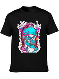 Edgy Skull Graphic Tee - Cool & Unique Design