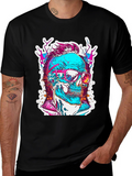 Edgy Skull Graphic Tee - Cool & Unique Design