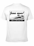Jesus Saves! Graphic T-Shirt - Black