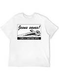 Jesus Saves! Graphic T-Shirt - Black