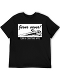 Jesus Saves! Graphic T-Shirt - Black