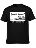 Jesus Saves! Graphic T-Shirt - Black