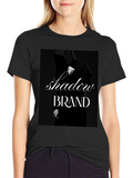 Shadow Brand Black Graphic T-Shirt