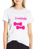 Smart Girls Dumbbells T-Shirt Black