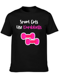 Smart Girls Dumbbells T-Shirt Black