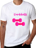 Smart Girls Dumbbells T-Shirt Black