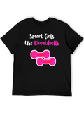 Smart Girls Dumbbells T-Shirt Black