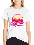 Skyline Graphic T-Shirt - Retro Cityscape Design