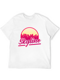 Skyline Graphic T-Shirt - Retro Cityscape Design