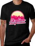 Skyline Graphic T-Shirt - Retro Cityscape Design