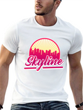 Skyline Graphic T-Shirt - Retro Cityscape Design
