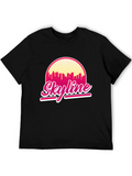 Skyline Graphic T-Shirt - Retro Cityscape Design