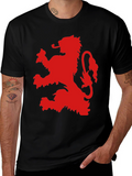 Red Lion Graphic Black T-Shirt