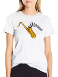 Saxophone Graphic T-Shirt - Music Lover Tee