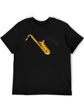 Saxophone Graphic T-Shirt - Music Lover Tee