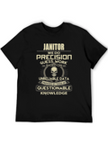 Janitor Precision Funny Graphic T-Shirt