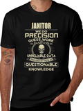 Janitor Precision Funny Graphic T-Shirt